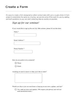 Form preview