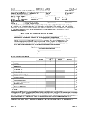 CMS-2552-96 Hospital Cost Report