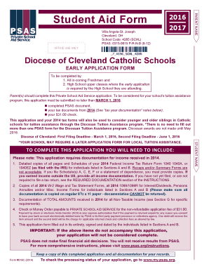 Private School Aid Service Application