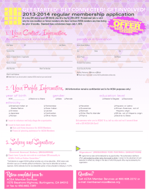 ACSA Membership Application Form