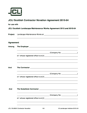 JCLI Scottish Contractor Novation Agreement 2015-04 - landscapeinstitute