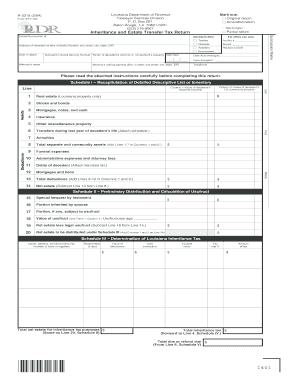 Louisiana Inheritance and Estate Transfer Tax Return