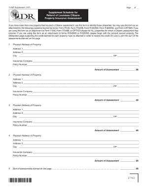 Louisiana Citizens Property Insurance Assessment Supplement