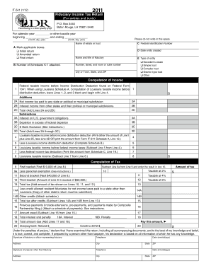 Louisiana Fiduciary Income Tax Return