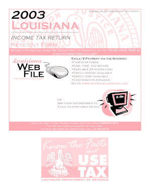Louisiana Resident Individual Income Tax Return
