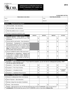 New York Underpayment of Individual Income Tax Penalty Computation