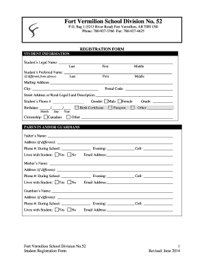 Student Registration Form