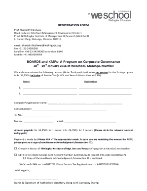 BOARDS and KMPs- A Program on Corporate Governance - welingkar
