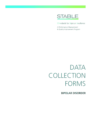 STABLE Bipolar Disorder Data Collection Form