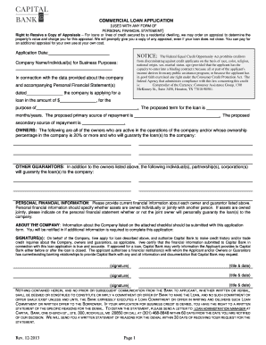 Commercial Loan Application
