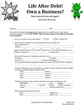 Business Ownership Disclosure Form