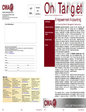 ICMA Newsletter Subscription Update Form