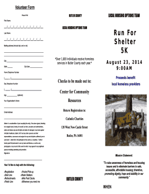 Butler County Local Housing Options Team Volunteer Form