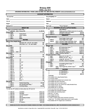 Breezy 600 Order Form
