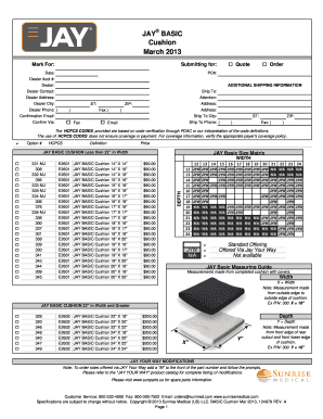 Sunrise Medical Order Form
