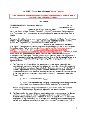 Guaranty Agreement Template