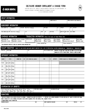 DeltaCare Member Enrollment Form