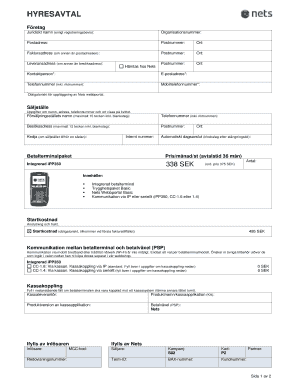 Nets Payment Terminal Lease Agreement