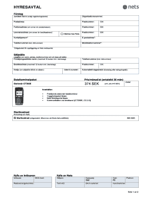 Nets Payment Terminal Lease Agreement