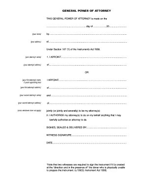 General Power of Attorney