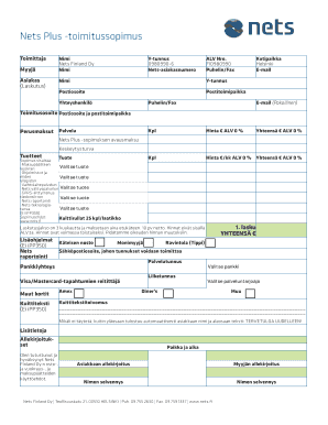 Nets Plus Delivery Agreement