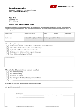 Debtor Dispute Form for Unauthorized or Incorrect Payment