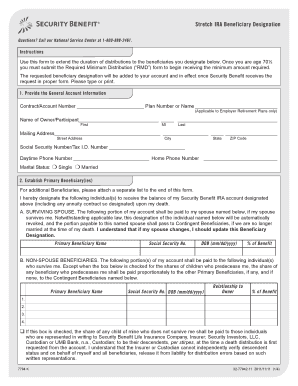 Stretch IRA Beneficiary Designation Form