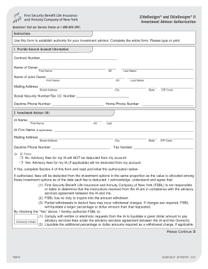 Investment Advisor Authorization Form