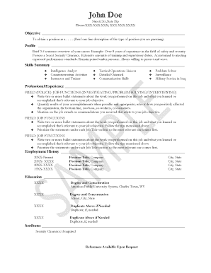 Resume Template