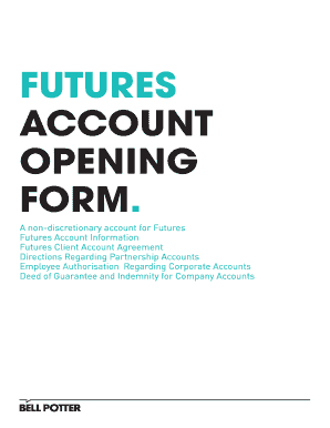 Futures Account Opening Form