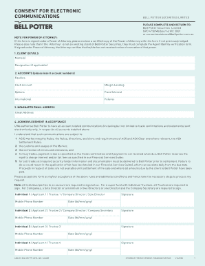 Consent for Electronic Communications