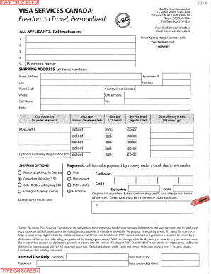 Malawi Visa Application Form