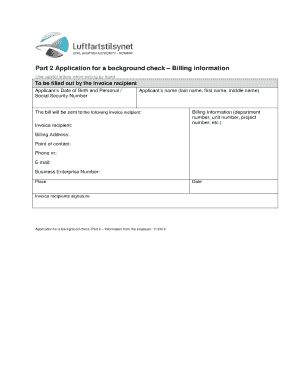 Background Check Application Part 2