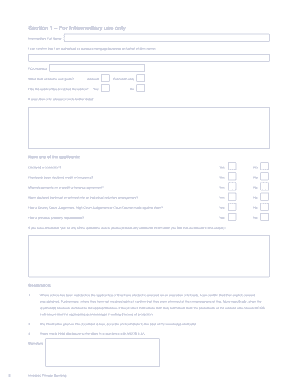 Investec Professional Mortgage Application Form