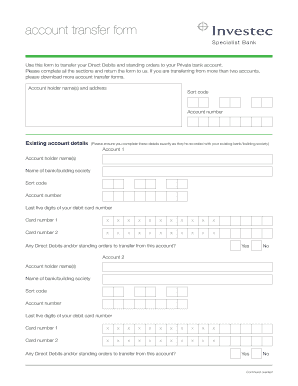 Account Transfer Form