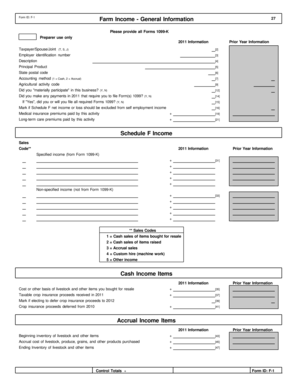 US Farm Income and Expenses Form