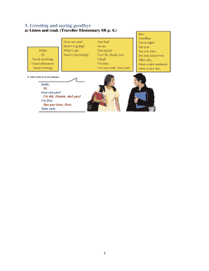 Traveller Elementary Workbook Exercises
