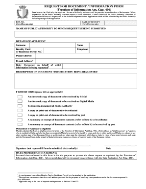 Freedom of Information Request Form