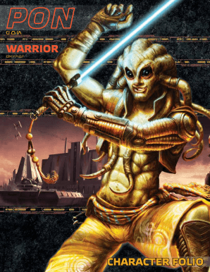 Star Wars Roleplaying Game Character Sheet