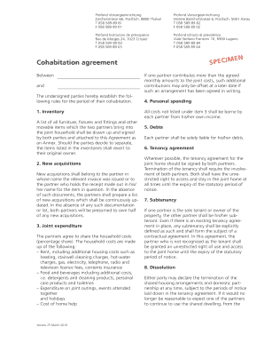 Cohabitation Agreement