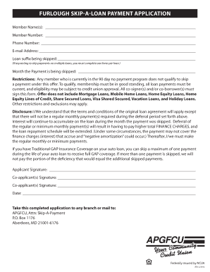 Skip-A-Loan Payment Application