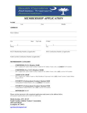 Membership Application