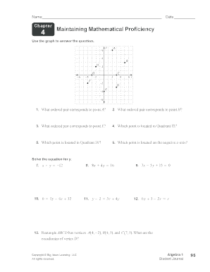 Algebra 1 Student Journal