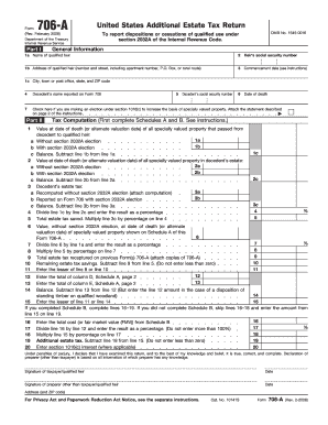 Form 706-A United States Additional Estate Tax Return