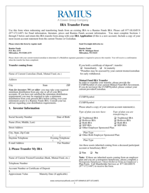IRA Transfer Form
