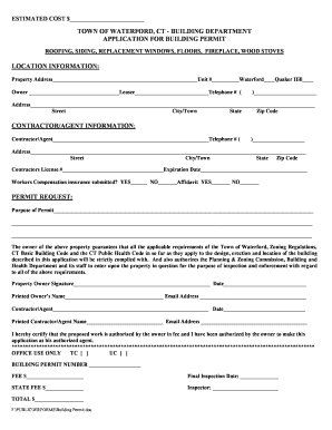 Building Permit Application