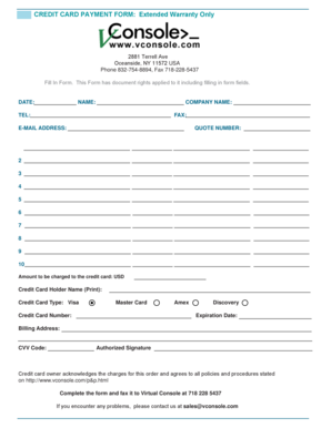 Credit Card Payment Form