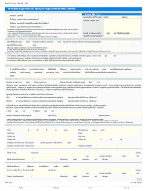 Raiffeisen Bank Mortgage Application Form
