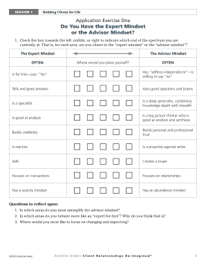 Client Relationship Assessment Exercise