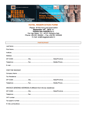 Hotel Reservation Form